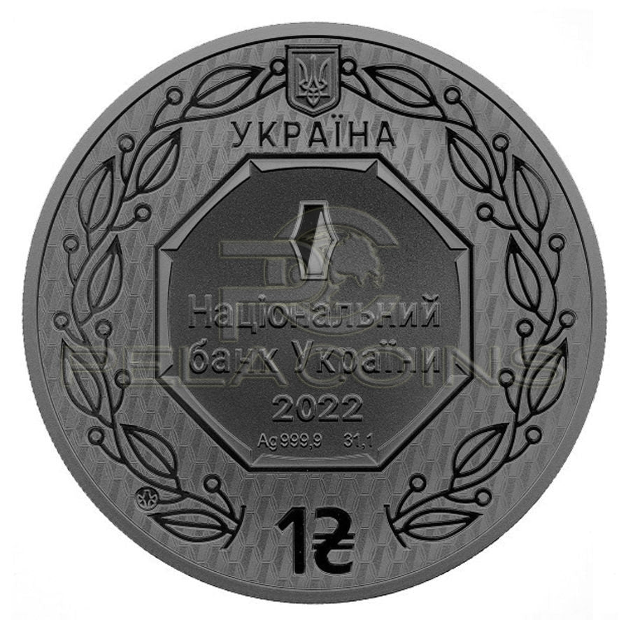 Ukraine 2022 1 Hryvnia WARSHIP MOSKVA INCIDENT 1oz