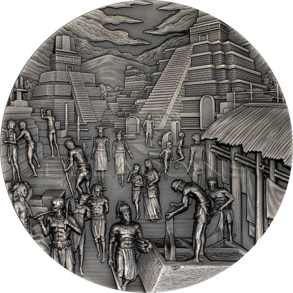 Palau 2023 10$ Mayans Tikal & Warrior - Lost Civilizations 2oz Silver Coin