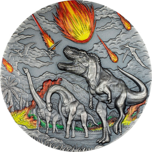 Palau 2024 10$ Dinosaur Extinction – Fury of Nature 2oz