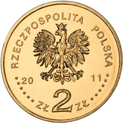 2 zł, Miasta w Polsce - klasztor Franciszkanów w Kaliszu, 2011