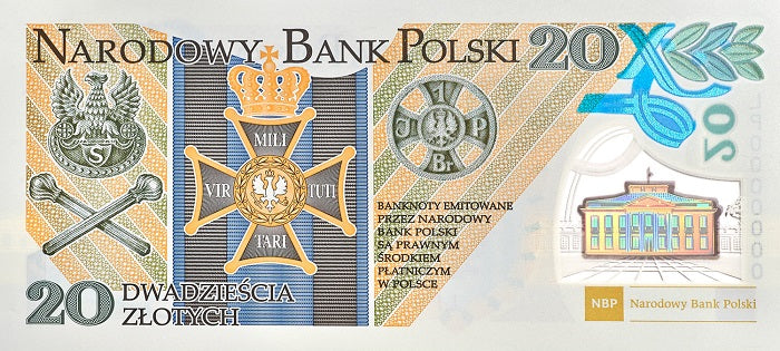 20 zł, Banknot kolekcjonerski polimerowy - 100. rocznica utworzenia Legionów Polskich, 2014