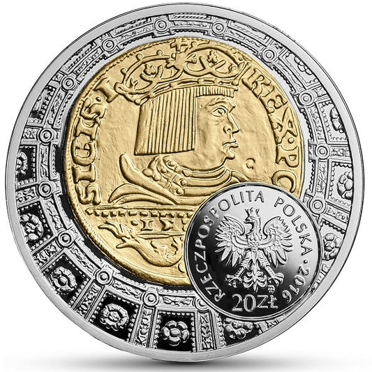20 zł, Historia monety polskiej - dukat Zygmunta Starego, 2016