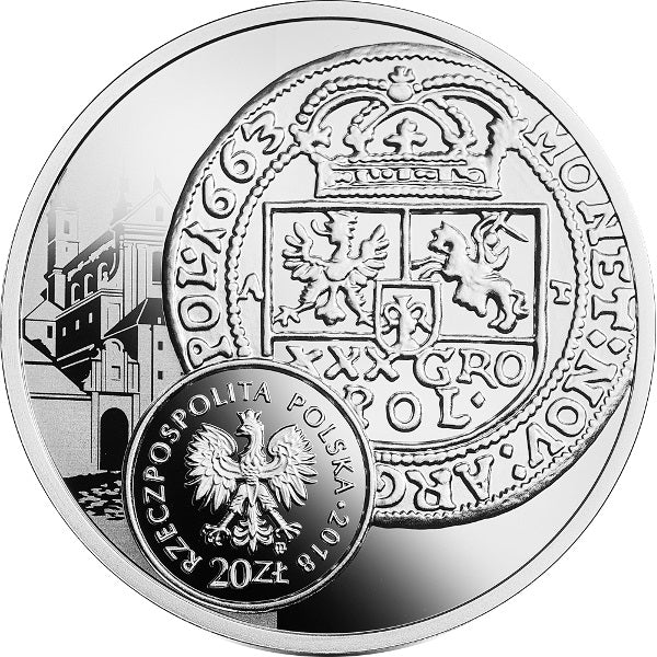 20 zł, Historia Monety Polskiej - boratynka, tymf Jana Kazimierza, 2018