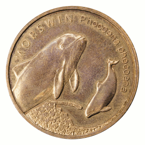 2 zł, Zwierzęta świata - Morświn (łac. Phocoena phocoena), 2004