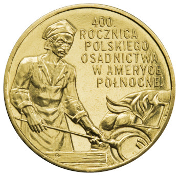 2 zł, 400 rocznica polskiego osadnictwa w Ameryce Północnej, 2008